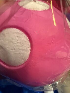 Super soft Bright pink Polka Dot Foam Ball Kids Toy